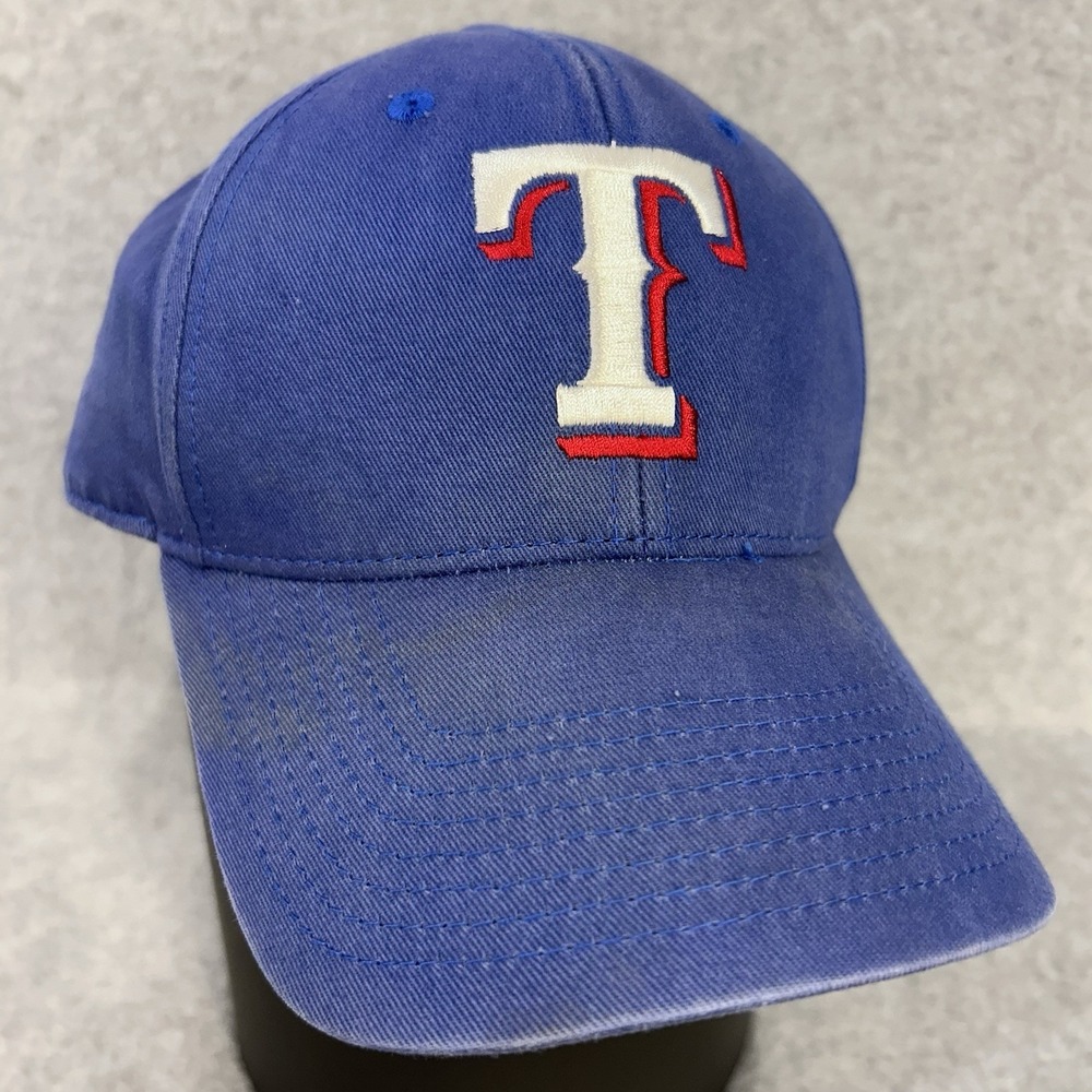 Texas Rangers Baseball Adjustable Blue Hat Cap MLB‎ Preowned